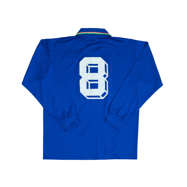 ITALY 1988-90 LS MATCH ISSUE HOME SHIRT - 8 (DE NAPOLI) - L