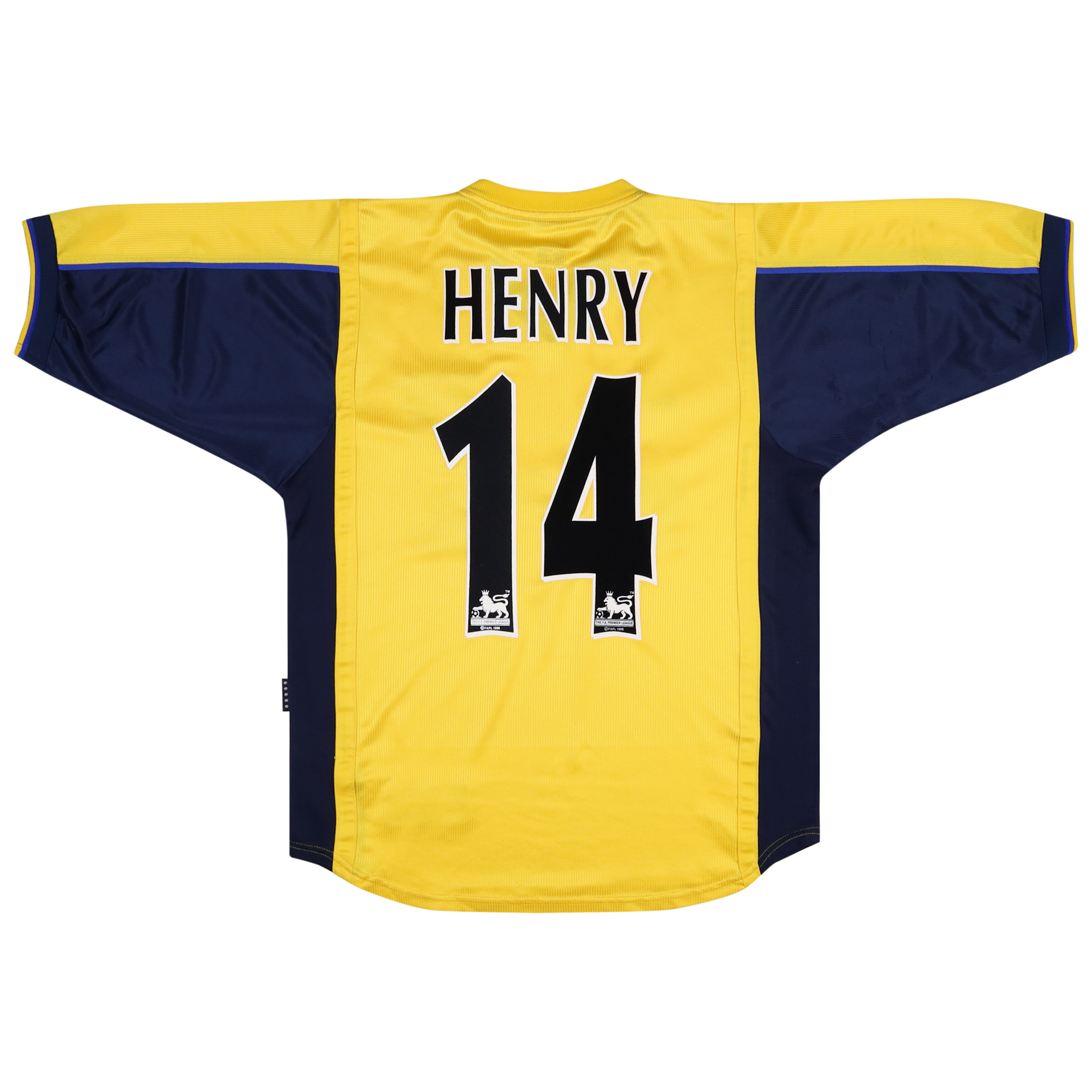 ARSENAL 1999-01 AWAY SHIRT - HENRY 14 - S | Retro Football Shirt – The ...