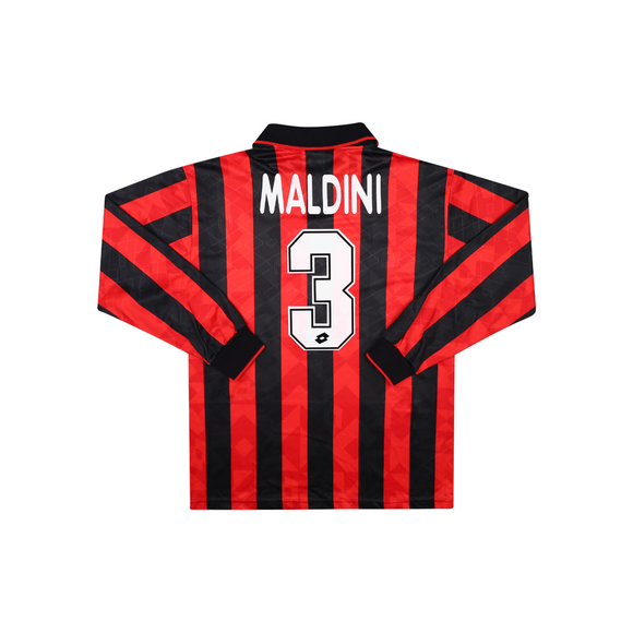 AC MILAN 1995-96 LS HOME SHIRT - MALDINI 3