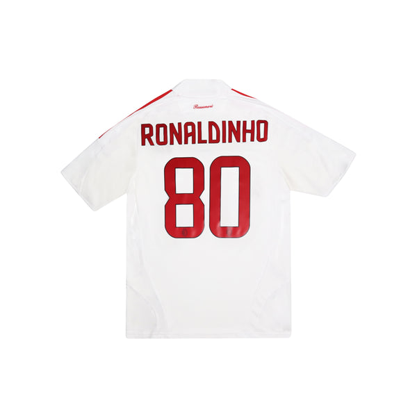 AC MILAN 2008-09 AWAY SHIRT - RONALDINHO 80 