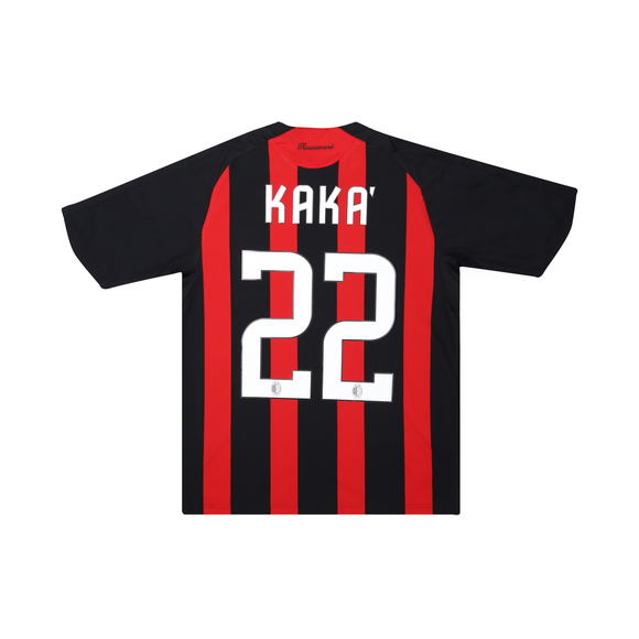 AC MILAN 2008-09 HOME SHIRT - KAKA 22 - KIDS