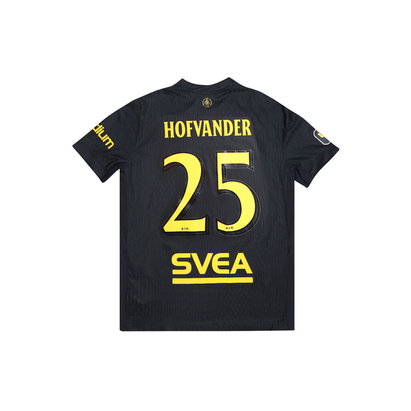 AIK 2025 MATCH ISSUE HOME SHIRT - HOFVANDER 25