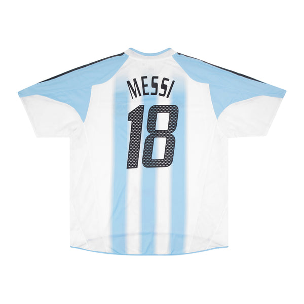 ARGENTINA 2004-06 HOME SHIRT - MESSI 18 