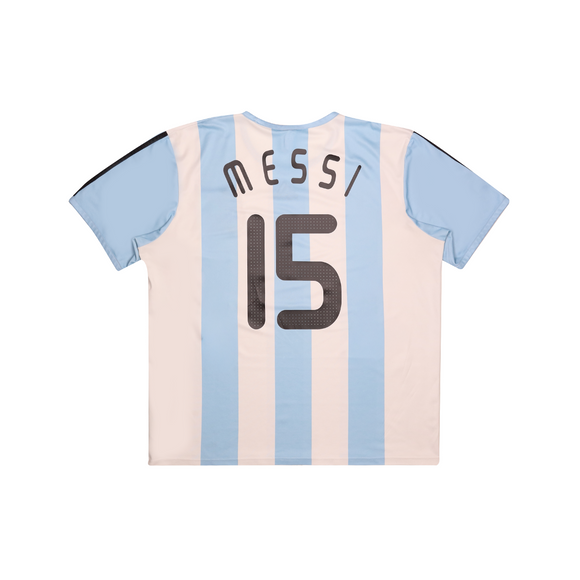 ARGENTINA 2007-09 BASIC HOME SHIRT - MESSI 15