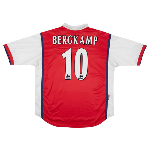ARSENAL 1998-99 HOME SHIRT - BERGKAMP 10 