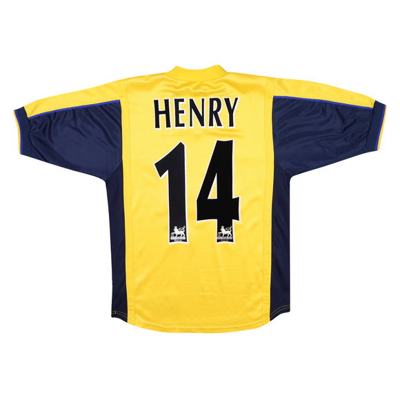ARSENAL 1999-01 AWAY SHIRT - HENRY 14 - KIDS