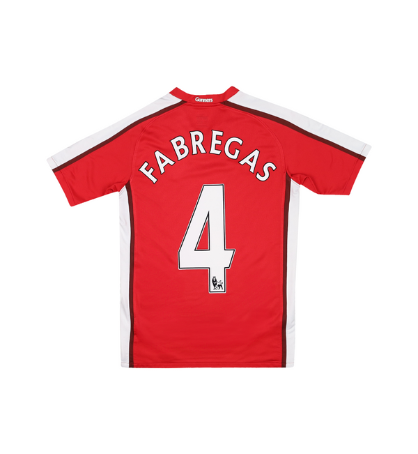 ARSENAL 2008-10 HOME SHIRT - FABREGAS 4 - KIDS 
