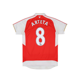 ARSENAL 2015-16 HOME SHIRT - ARTETA 8