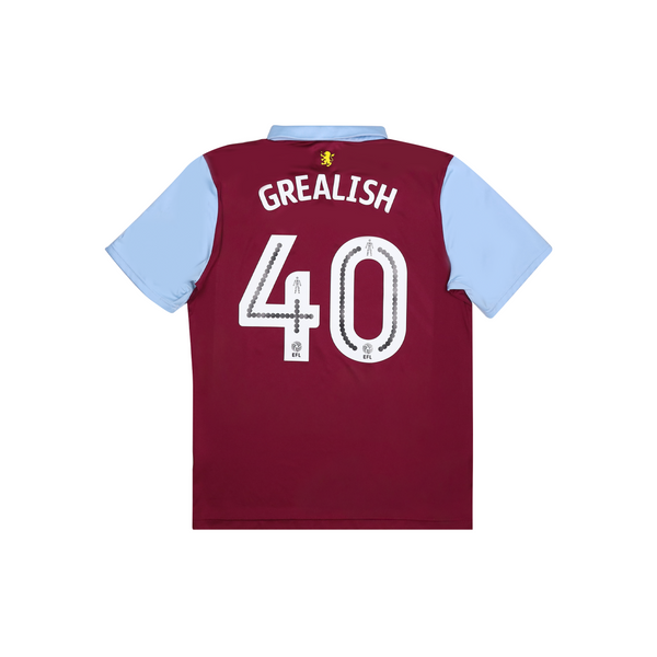 ASTON VILLA 2016-17 HOME SHIRT - GREALISH 40