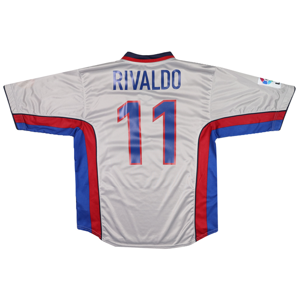 BARCELONA 1998-01 AWAY SHIRT - RIVALDO 11