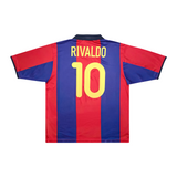 BARCELONA 2000-01 BASIC HOME SHIRT - RIVALDO 10 