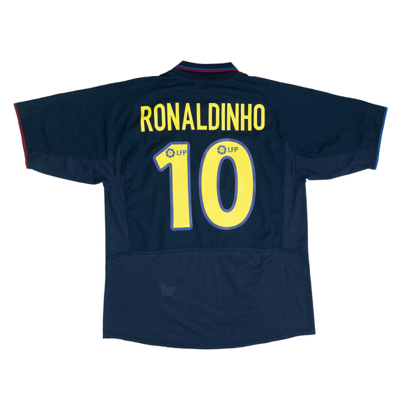 BARCELONA 2002-04 AWAY SHIRT - RONALDINHO 10
