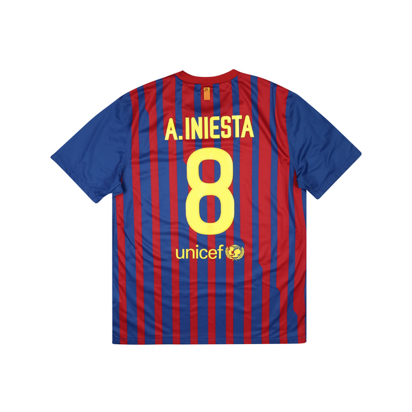 BARCELONA 2011-12 HOME SHIRT - INIESTA 8