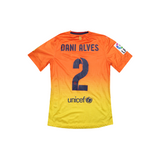 BARCELONA 2012-13 MATCH ISSUE AWAY SHIRT - DANI ALVES 2
