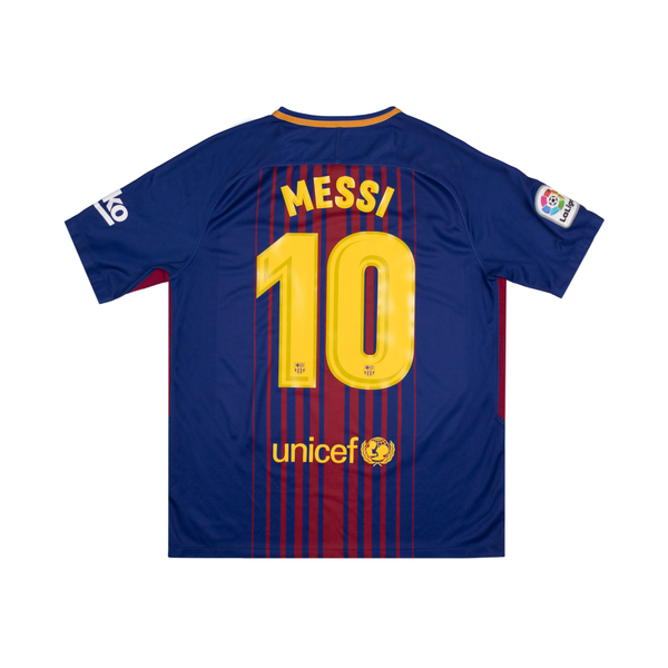 BARCELONA 2017-18 HOME SHIRT - MESSI 10