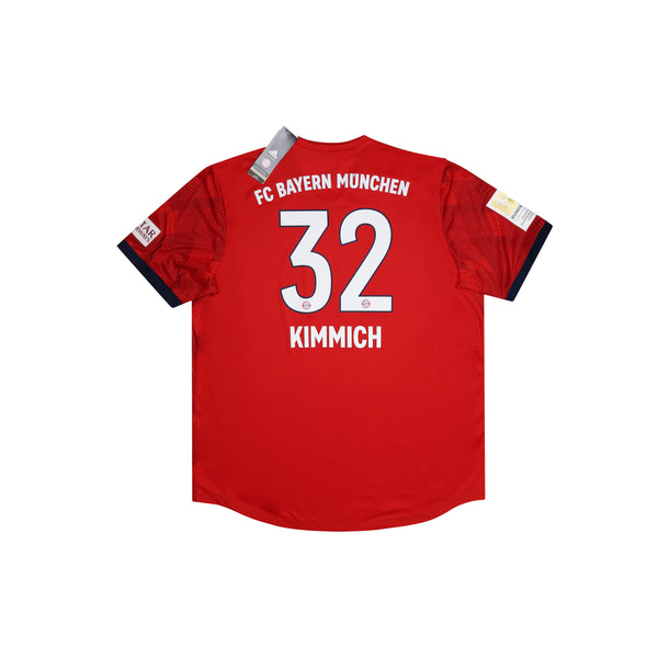 BAYERN MUNICH 2018-19 AUTHENTIC HOME SHIRT - KIMMICH 32