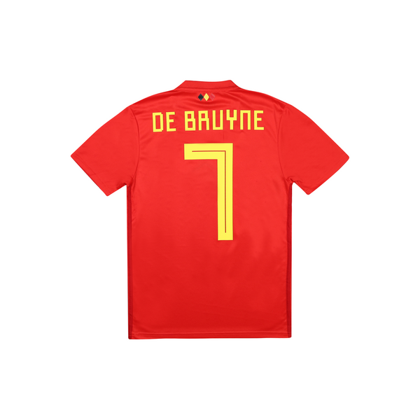 BELGIUM 2018-20 HOME SHIRT - DE BRUYNE 7 