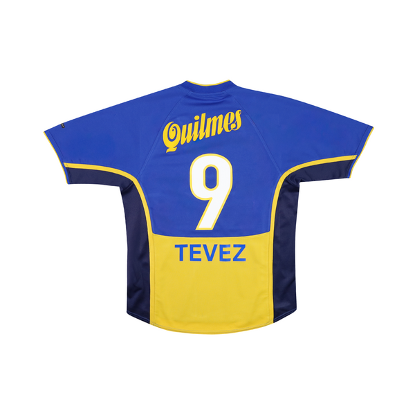 BOCA JUNIORS 2001-02 HOME SHIRT - TEVEZ 9