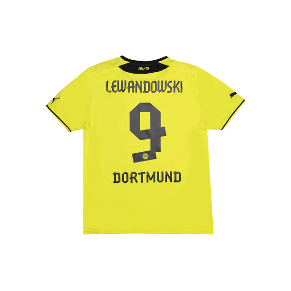BORUSSIA DORTMUND 2013-14 HOME SHIRT - LEWANDOWSKI 9