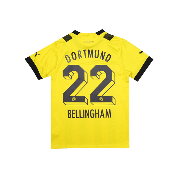 BORUSSIA DORTMUND 2022-23 HOME SHIRT - BELLINGHAM 22