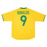 BRAZIL 2000-02 HOME SHIRT - RONALDO 9
