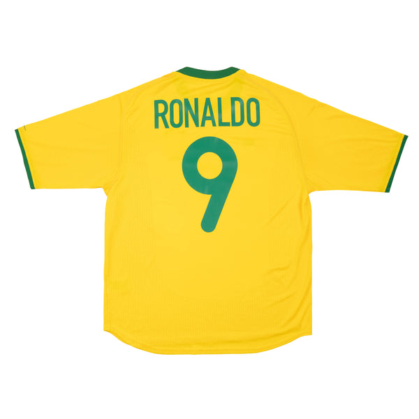 BRAZIL 2000-02 HOME SHIRT - RONALDO 9