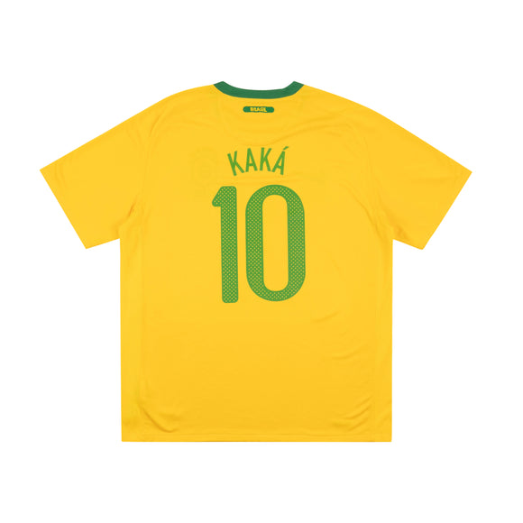 BRAZIL 2010-11 HOME SHIRT - KAKA 10