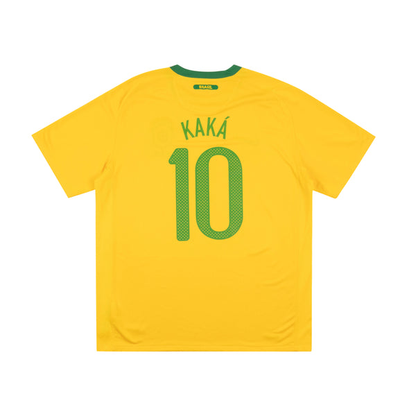BRAZIL 2010-11 HOME SHIRT - KAKA 10