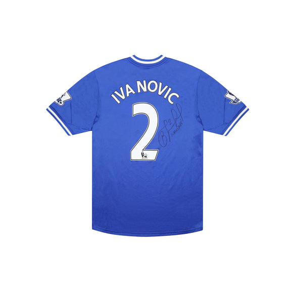 CHELSEA 2013-14 MATCH ISSUE HOME SHIRT - IVANOVIC 2