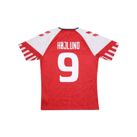 DENMARK 2023-24 HOME SHIRT - HØJLUND 9 