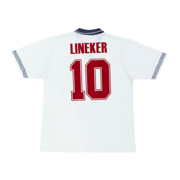 ENGLAND 1990-92 HOME SHIRT - LINEKER 10
