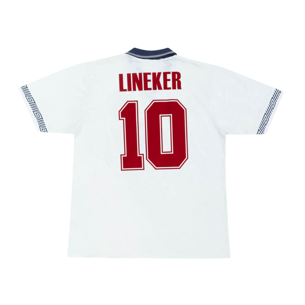 ENGLAND 1990-92 HOME SHIRT - LINEKER 10