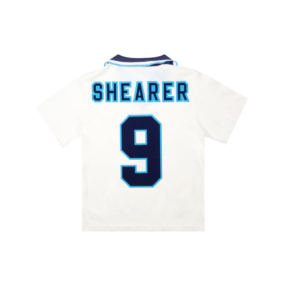 ENGLAND 1995-97 HOME SHIRT - SHEARER 9 - KIDS