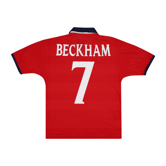 ENGLAND 1999-01 AWAY SHIRT - BECKHAM 7 - KIDS