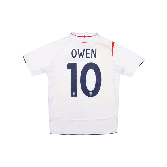 ENGLAND 2005-07 HOME SHIRT - OWEN 10