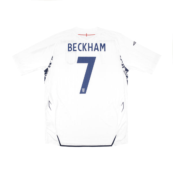 ENGLAND 2007-09 HOME SHIRT - BECKHAM 7