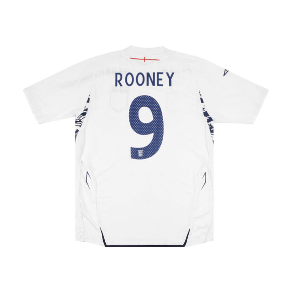 ENGLAND 2007-09 HOME SHIRT - ROONEY 9