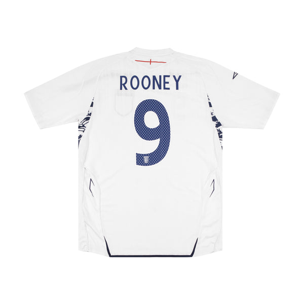 ENGLAND 2007-09 HOME SHIRT - ROONEY 9