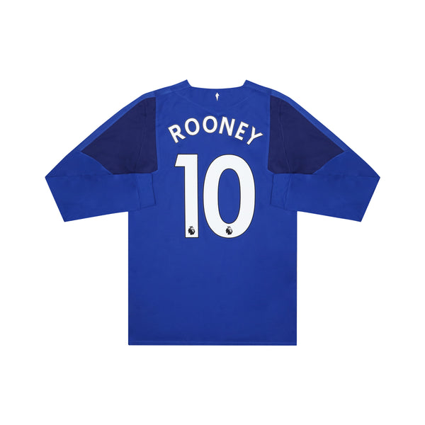 EVERTON 2017-18 LS HOME SHIRT - ROONEY 10 - M