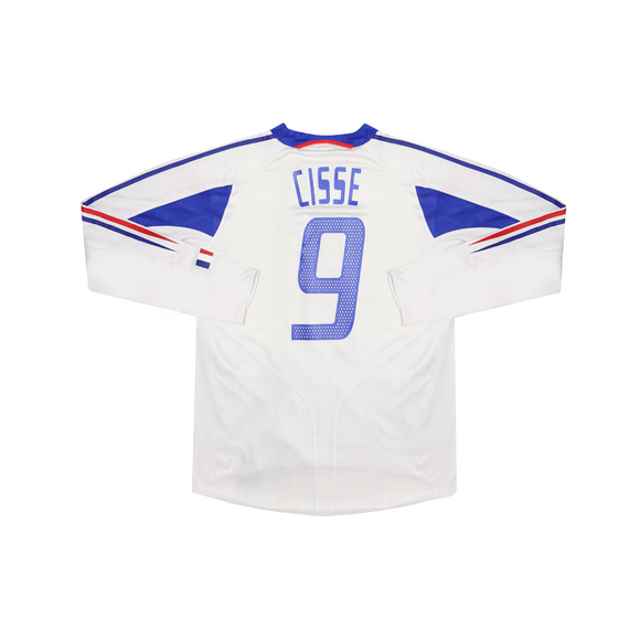 FRANCE 2004-06 LS PLAYER ISSUE AWAY SHIRT - CISSE 9