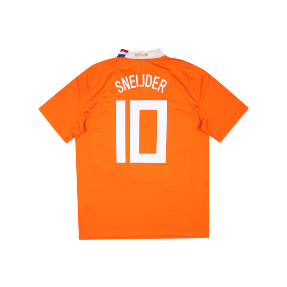 HOLLAND 2008-10 HOME SHIRT - SNEIJDER 10