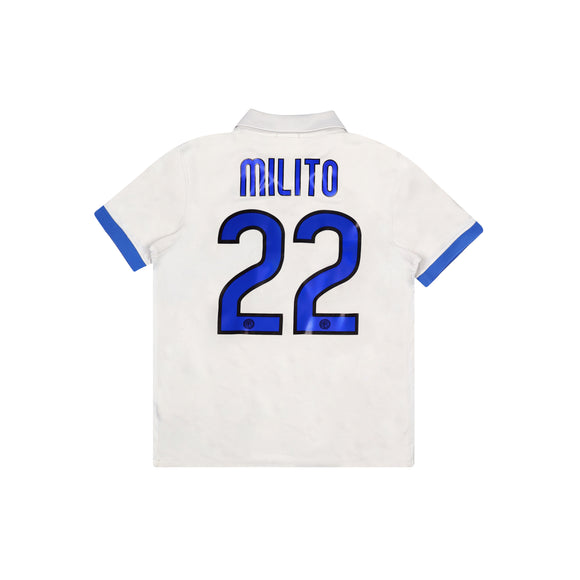 INTER 2009-10 AWAY SHIRT - MILITO 22