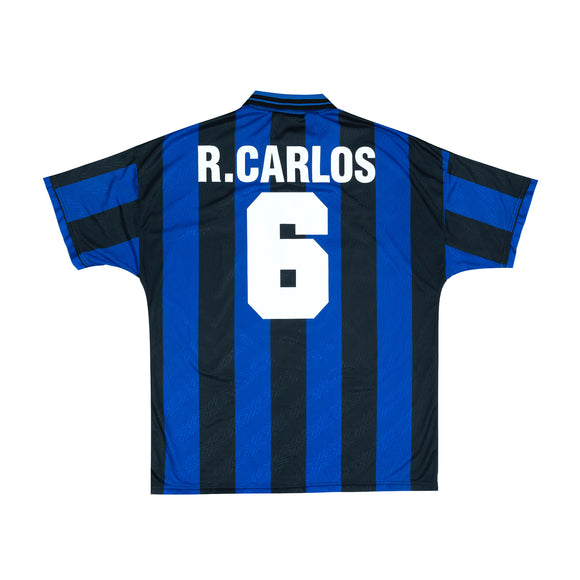 INTER MILAN 1995-96 HOME SHIRT - R.CARLOS 6 