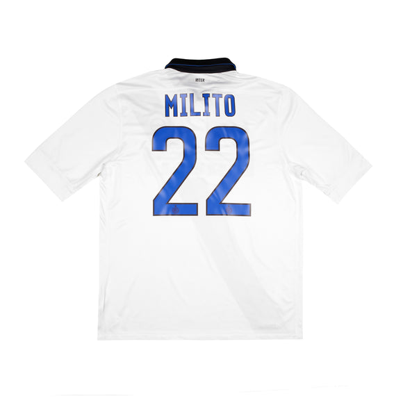 INTER MILAN 2011-12 AWAY SHIRT - MILITO 22