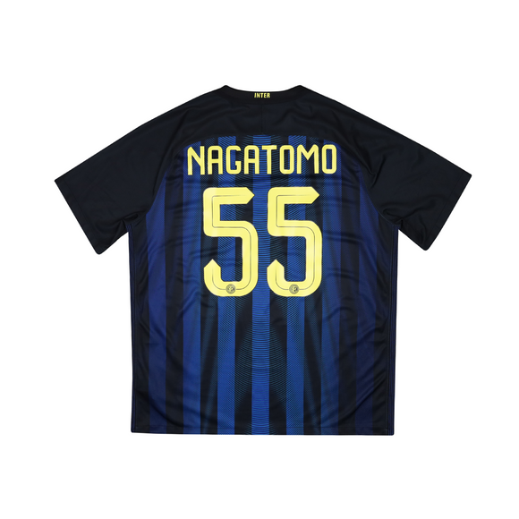 INTER MILAN 2016-17 HOME SHIRT - NAGATOMO 55