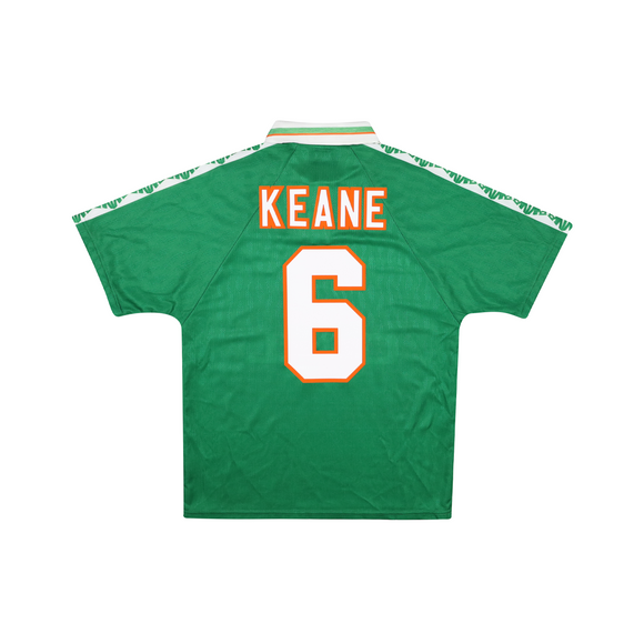 IRELAND 1996-98 HOME SHIRT - KEANE 6