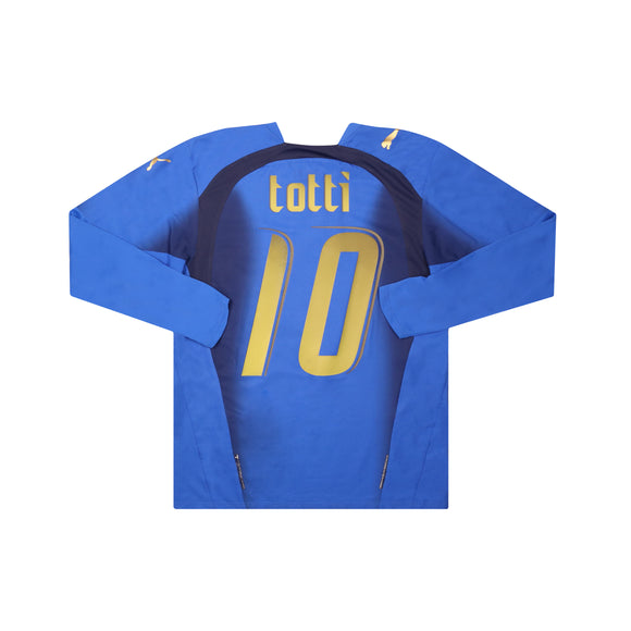 ITALY 2006-08 LS HOME SHIRT - TOTTI 10 