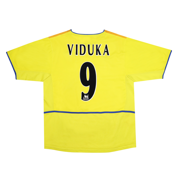 LEEDS UNITED 2002-03 AWAY SHIRT - VIDUKA 9 