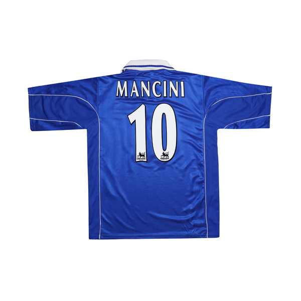 LEICESTER CITY 2000-01 HOME SHIRT - MANCINI 10