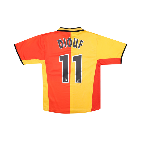 LENS 2001-02 HOME SHIRT - DIOUF 11